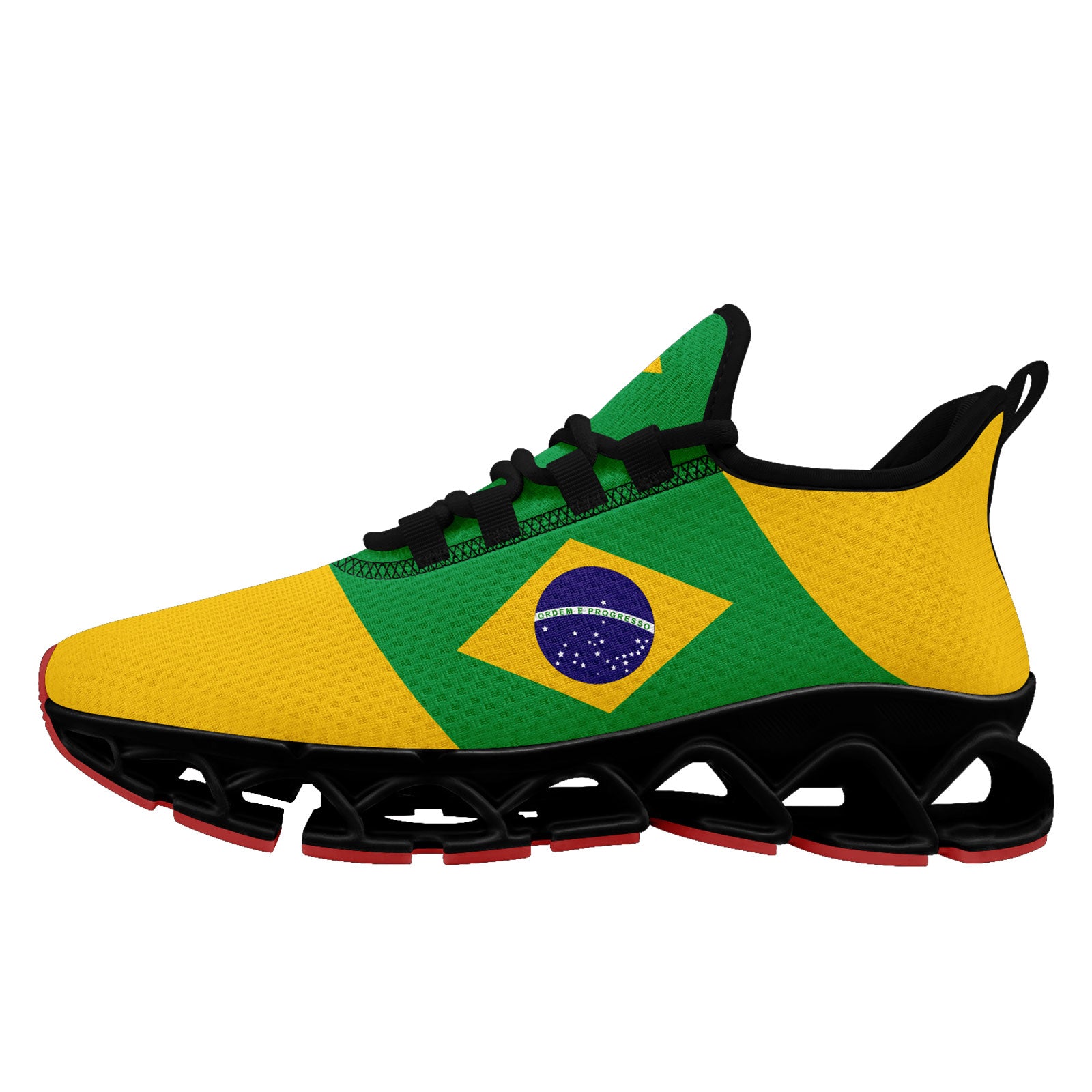 Custom 2026 World Cup Brazil Sneakers DIY Country Flag Running Shoes Lightweight Sport Shoes Gift for Football Fans Personalized Team Name and Logo FN003XD-F027047-2