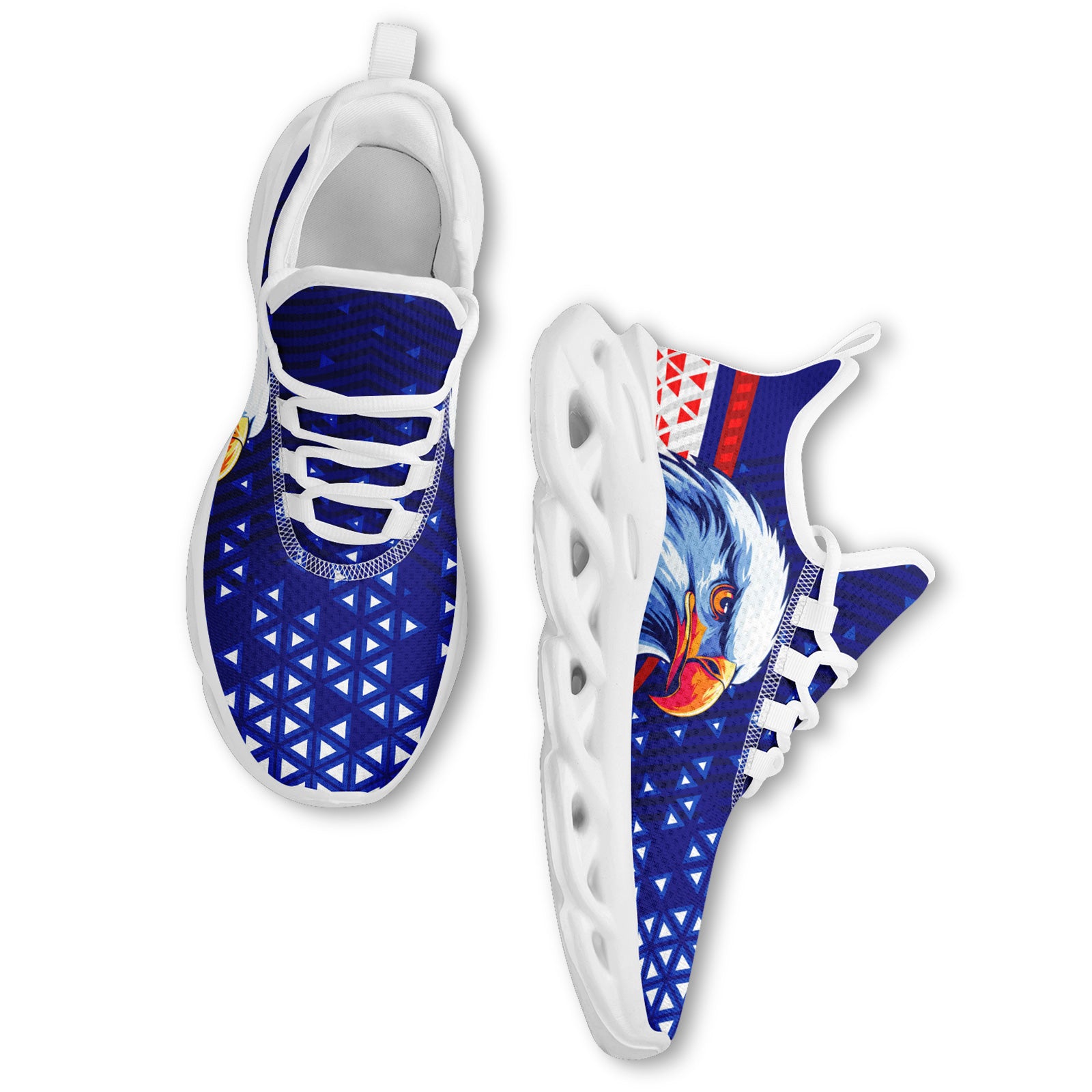 Custom United States 2026 World Cup Sneakers DIY Country Flag Running Shoes Lightweight Sport Shoes Gift for Football Fans Personalized Team Name and Logo FN003-F018032-2