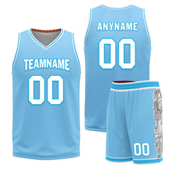 Custom Blue Red Cleveland City Edition Personalized Reversible Basketball Set Sports Basketball Jersey BBJ01R-D0610-6