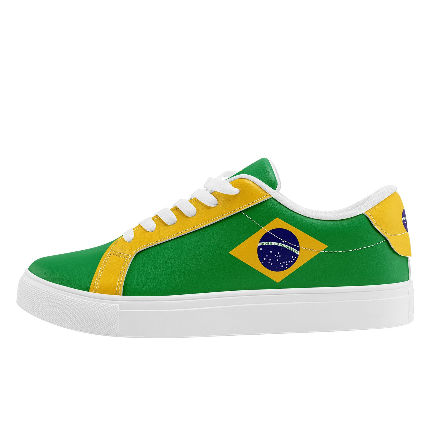 Custom 2026 World Cup Brazil Sneakers DIY Country Flag Running Shoes Lightweight Sport Shoes Gift for Football Fans Personalized Team Name and Logo FN023-F027052-1