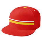 Custom Red Kansas City Hat Sport Design Cap Stitched Adjustable Personalized PR067B-D020262-18