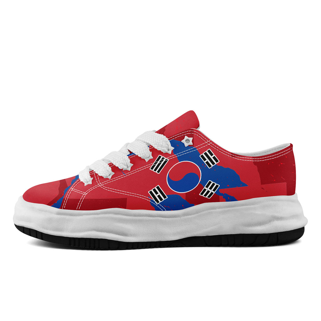 Custom South Korea 2026 World Cup Sneakers DIY Country Flag Running Shoes Lightweight Sport Shoes Gift for Football Fans Personalized Team Name and Logo FN038-F009095-1