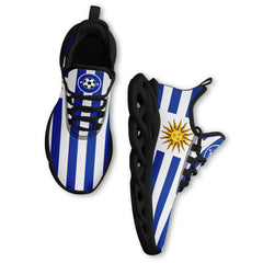Custom Uruguay 2026 World Cup Sneakers DIY Country Flag Running Shoes Lightweight Sport Shoes Gift for Football Fans Personalized Team Name and Logo FN003-F009072-4