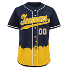 Custom Blue Yellow City Edition Personalized Authentic Baseball Jersey BSBJ01-D017135