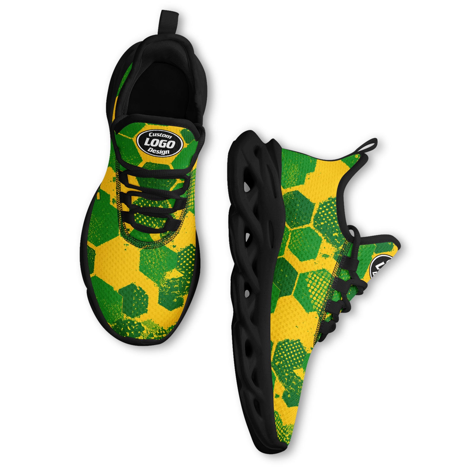 Custom 2026 World Cup Brazil Sneakers DIY Country Flag Running Shoes Lightweight Sport Shoes Gift for Football Fans Personalized Team Name and Logo FN003-F027085-4