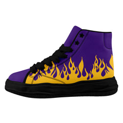 Custom Purple Yellow Minnesota Firesoul Shoes Personalized Sneaker FN039-D020272-17