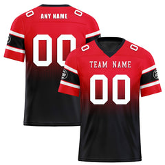 Custom Red Blue Houston Personalized Authentic Football Jersey FBJ02-D020249-12