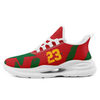 Custom Morocco 2026 World Cup Sneakers DIY Country Flag Running Shoes Lightweight Sport Shoes Gift for Football Fans Personalized Team Name and Logo FN079-F009119-4
