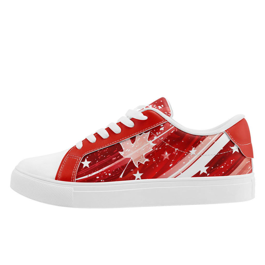 Custom Canada 2026 World Cup Sneakers DIY Country Flag Running Shoes Lightweight Sport Shoes Gift for Football Fans Personalized Team Name and Logo FN023-F020031-5