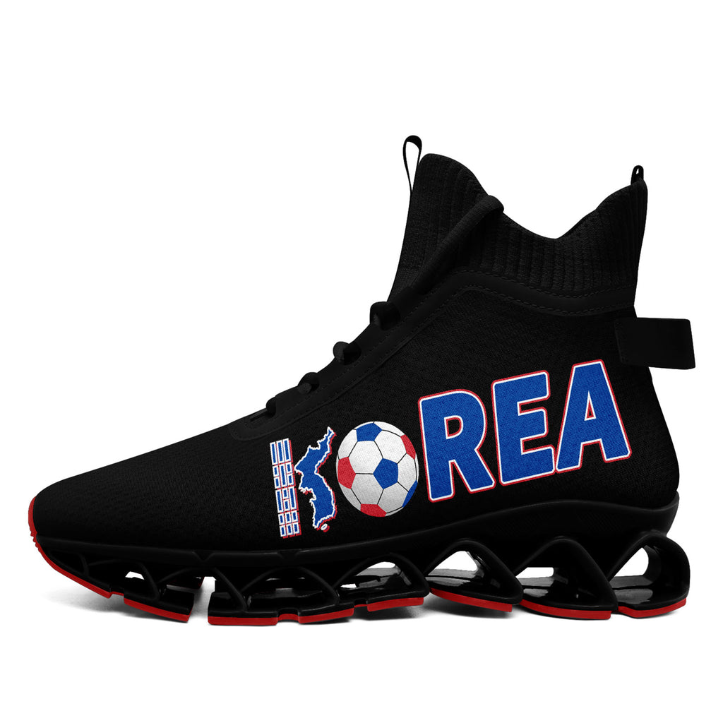 Custom South Korea 2026 World Cup Sneakers DIY Country Flag Running Shoes Lightweight Sport Shoes Gift for Football Fans Personalized Team Name and Logo FN029XD-F009084-3