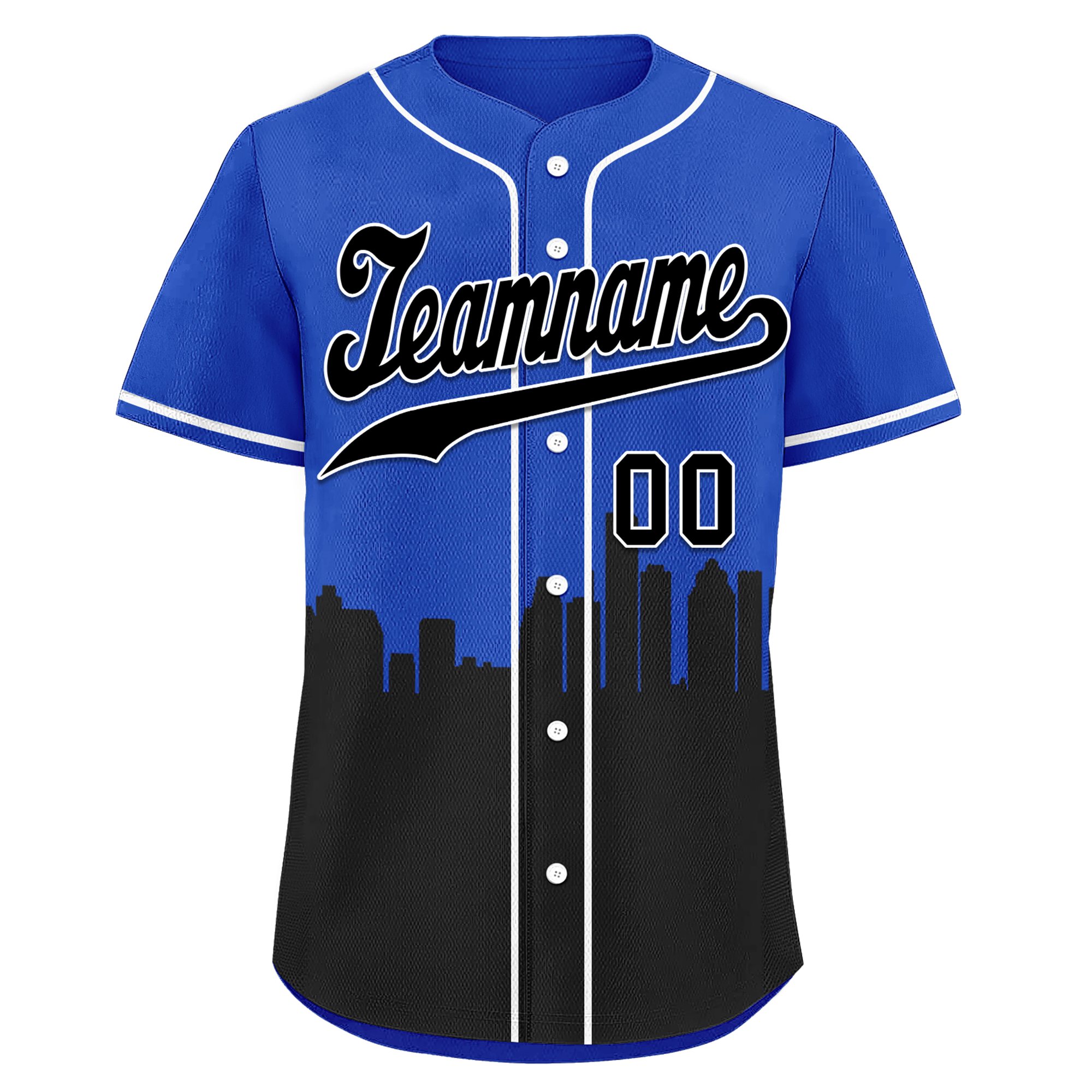 Custom Blue Black City Edition Personalized Authentic Baseball Jersey BSBJ01-D017127