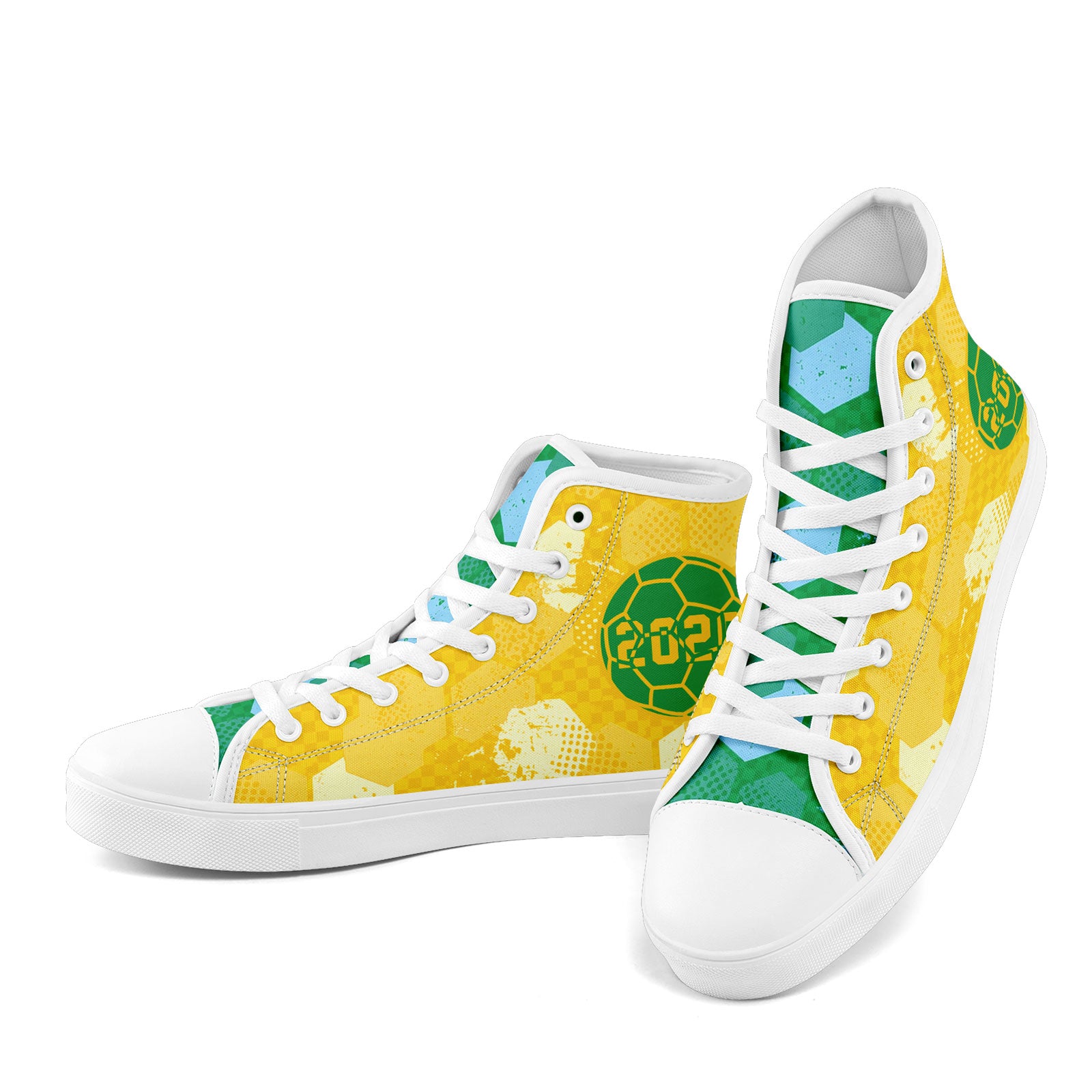 Custom 2026 World Cup Brazil Sneakers DIY Country Flag Running Shoes Lightweight Sport Shoes Gift for Football Fans Personalized Team Name and Logo FN024-F027092-3