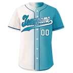 Custom White Blue Gradient Fashion Personalized Authentic Baseball Jersey BSBJ01-D0a7ab0