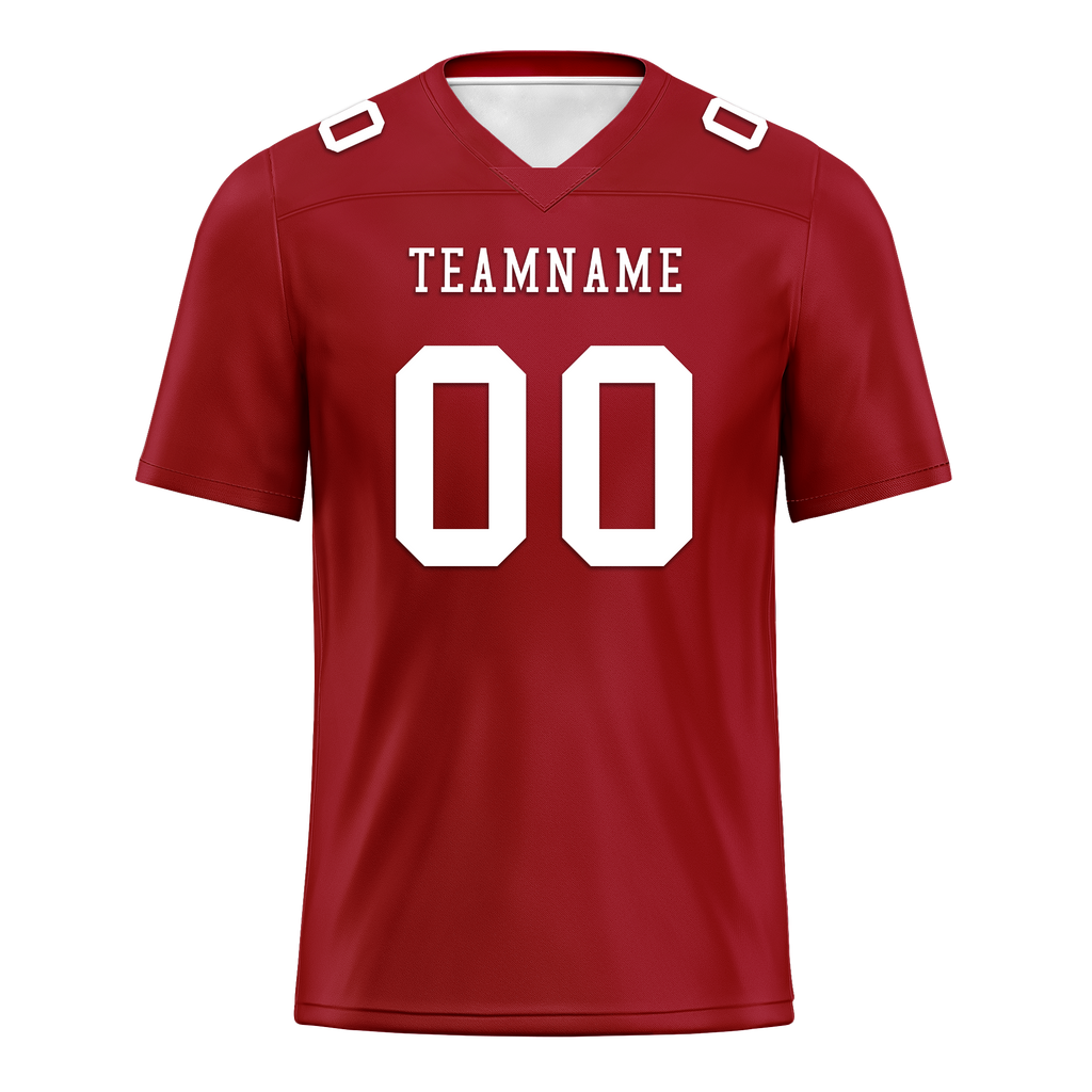 Custom Red Classic Style Personalized Authentic Football Jersey FBJ02-bd0a700a