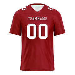 Custom Red Classic Style Personalized Authentic Football Jersey FBJ02-bd0a700a