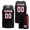 Custom Black Red Plaid Portland City Edition Personalized Reversible Basketball Set Sports Basketball Jersey BBJ01R-D0610-25-COOLMAX