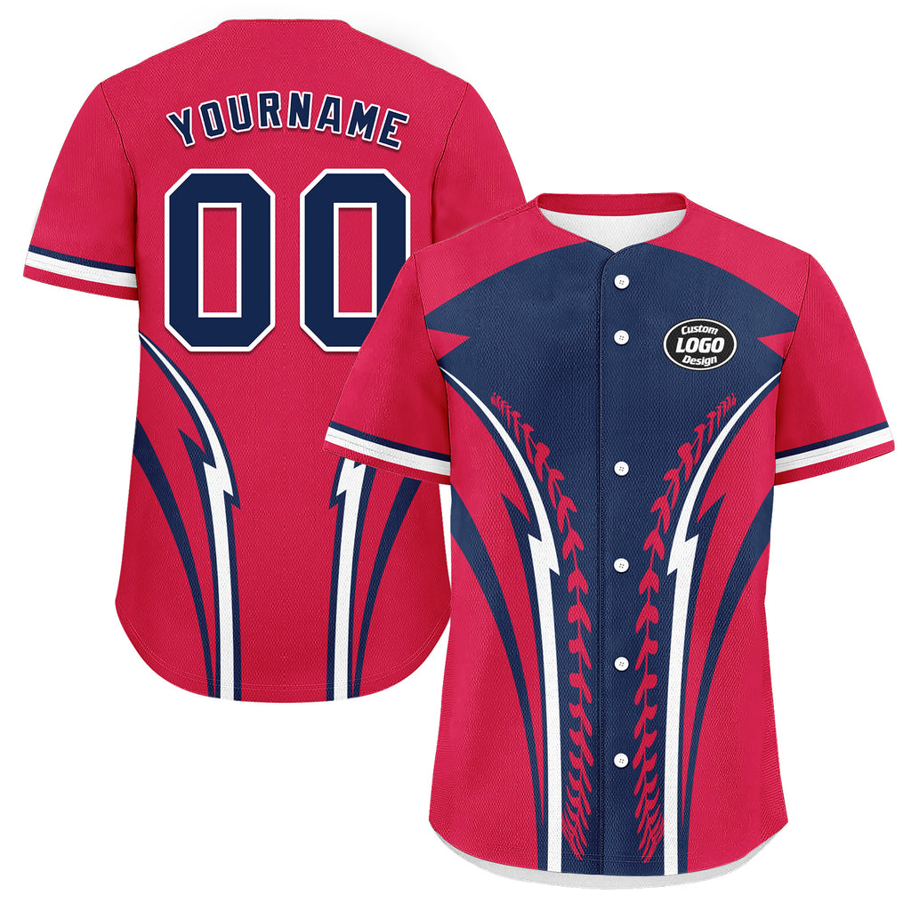 Custom Personalized Authentic Baseball Jersey BSBJ01-E023019-3