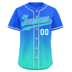 Custom Blue Cyan Fade Fashion Personalized Authentic Baseball Jersey BSBJ01-D0a70d8