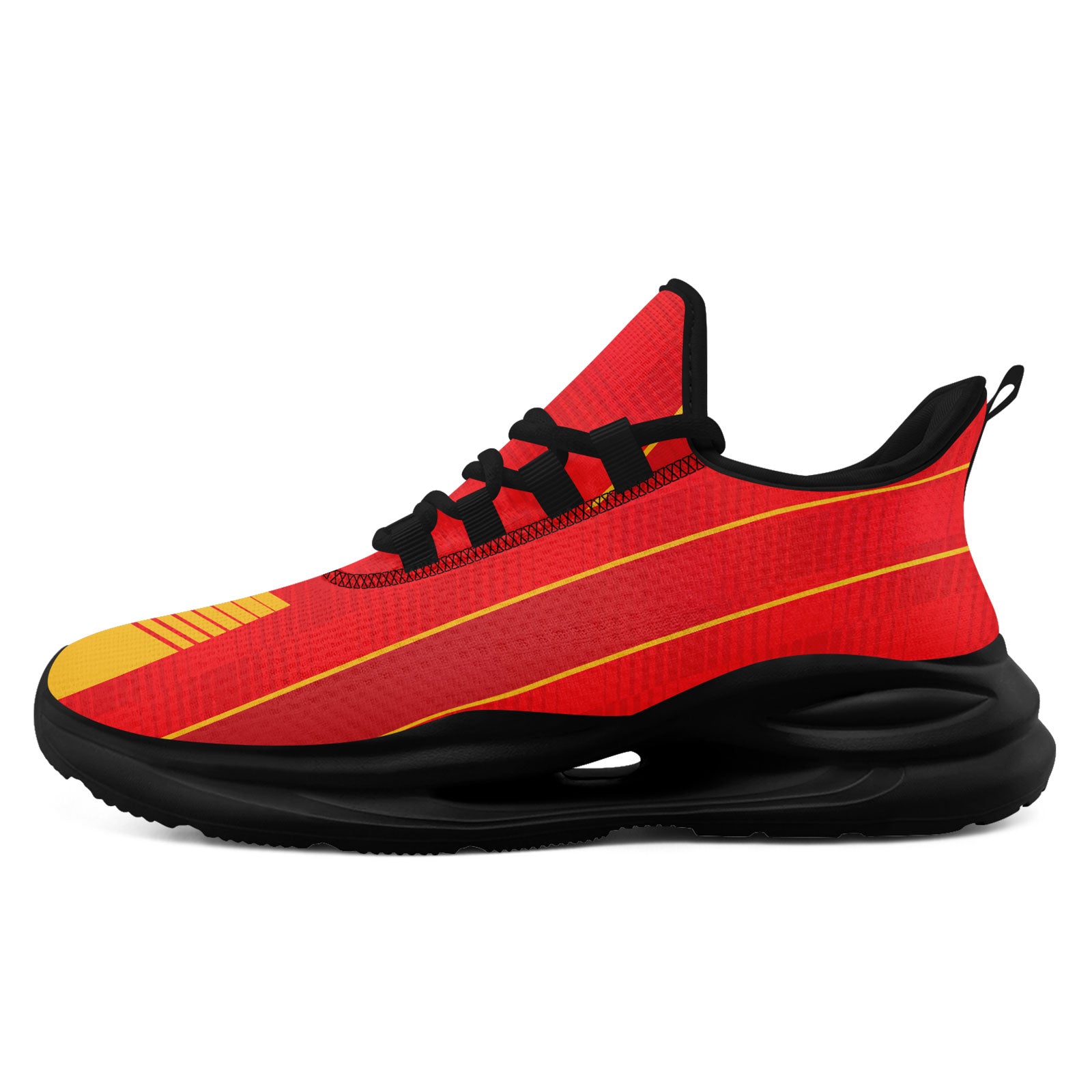 Custom Spain 2026 World Cup Sneakers DIY Country Flag Running Shoes Lightweight Sport Shoes Gift for Football Fans Personalized Team Name and Logo FN079-F020028-4