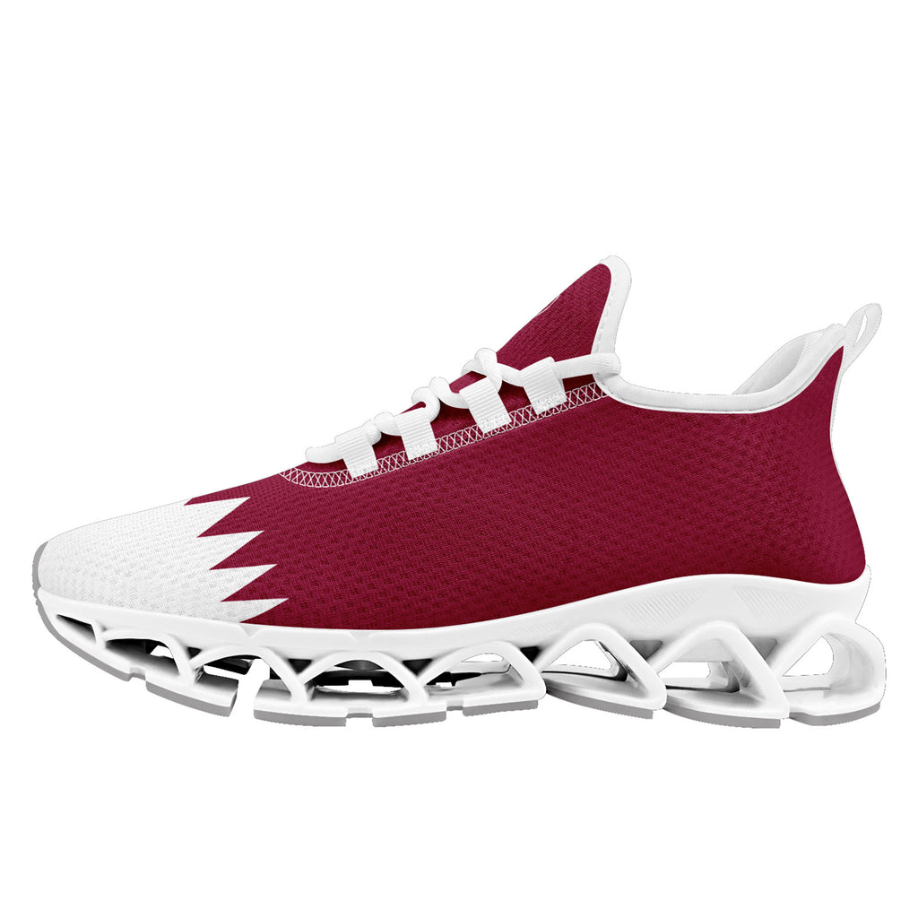 Custom Qatar 2026 World Cup Sneakers DIY Country Flag Running Shoes Lightweight Sport Shoes Gift for Football Fans Personalized Team Name and Logo FN003XD-F020030-1
