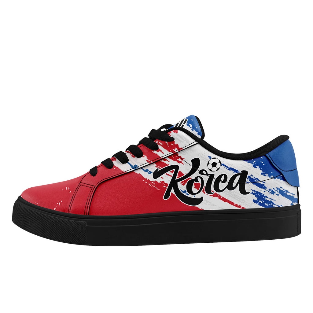 Custom South Korea 2026 World Cup Sneakers DIY Country Flag Running Shoes Lightweight Sport Shoes Gift for Football Fans Personalized Team Name and Logo FN023-F009080-2