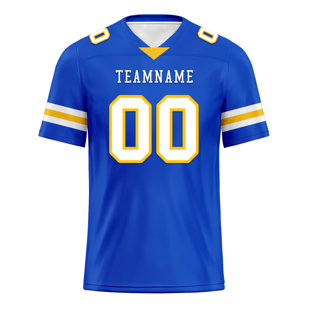 Custom Blue Classic Style Personalized Authentic Football Jersey FBJ02-bd0a70bb