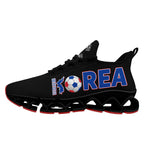 Custom South Korea 2026 World Cup Sneakers DIY Country Flag Running Shoes Lightweight Sport Shoes Gift for Football Fans Personalized Team Name and Logo FN003XD-F009063-2