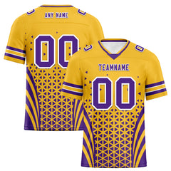 Custom Purple White Minnesota Personalized Authentic Football Jersey FBJ02-D023033-17