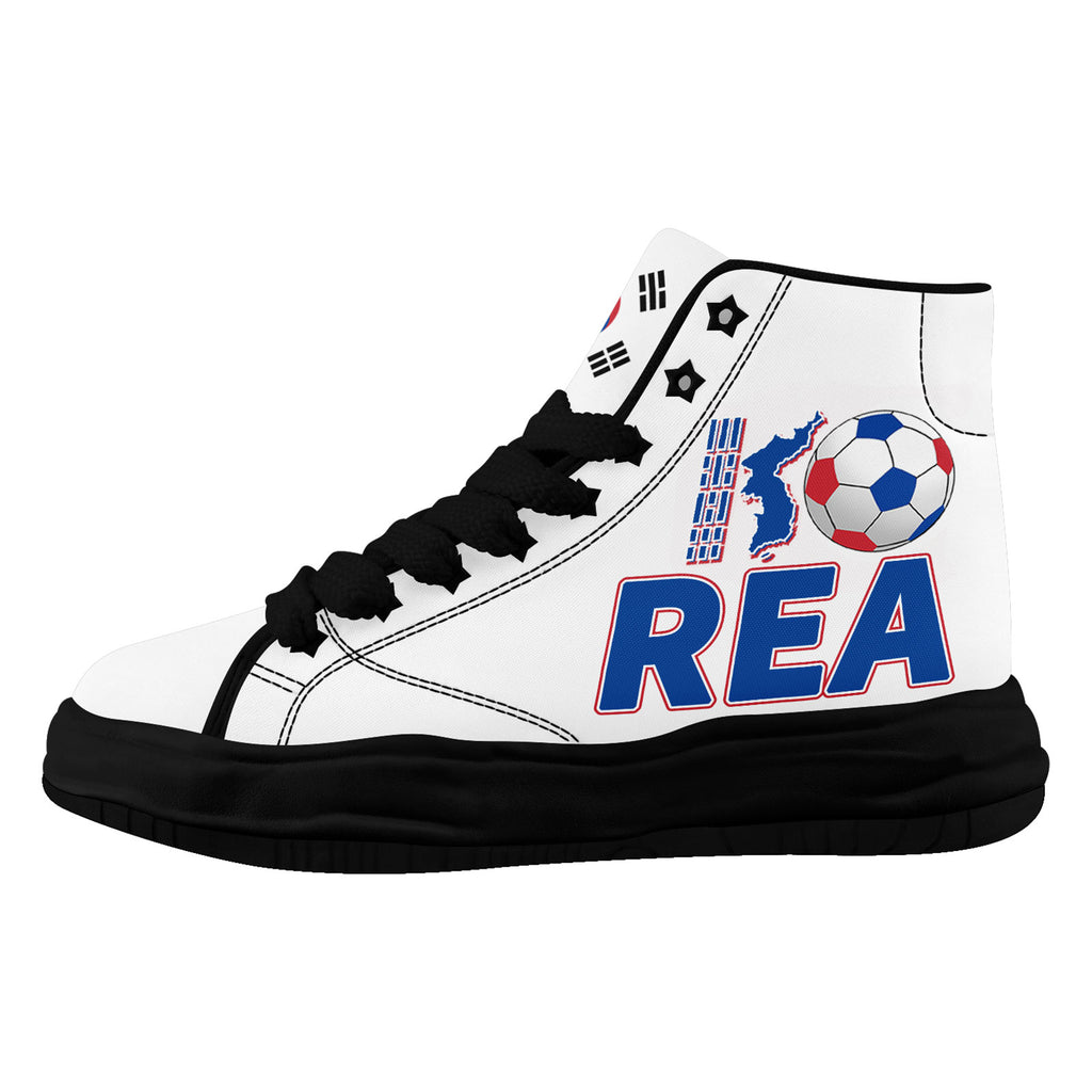 Custom South Korea 2026 World Cup Sneakers DIY Country Flag Running Shoes Lightweight Sport Shoes Gift for Football Fans Personalized Team Name and Logo FN039-F009106-5