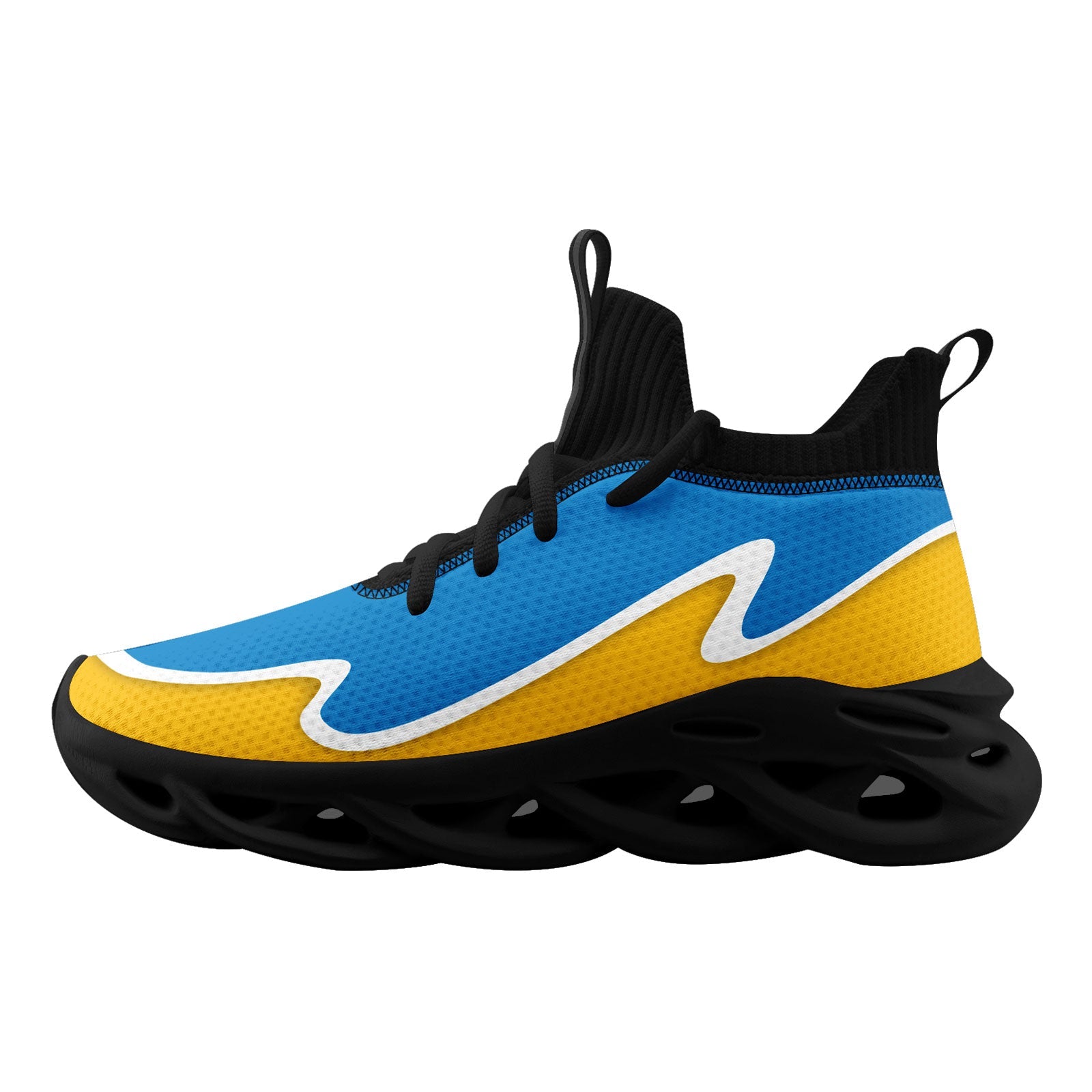 Custom Blue Yellow Maxsoul Shoes Personalized Sneaker FN030A-E020011-21