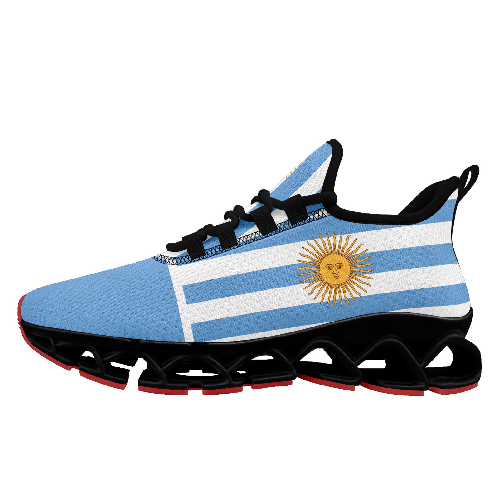 Custom 2026 World Cup Argentina Sneakers DIY Country Flag Running Shoes Lightweight Sport Shoes Gift for Football Fans Personalized Team Name and Logo FN003XD-F027046-2