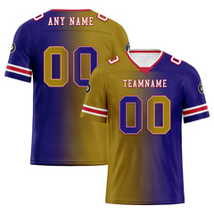 Custom Purple Yellow Maryland Personalized Authentic Football Jersey FBJ02-D028017-17