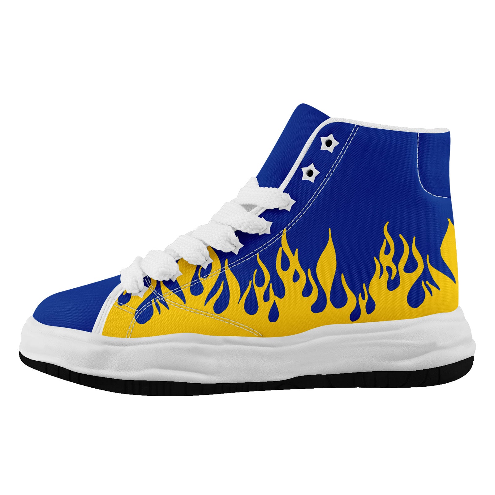 Custom Blue Yellow Los Angeles Football Jersey and Firesoul Sports Shoes Combo Offer Personalized Combo ZH-D020273-15