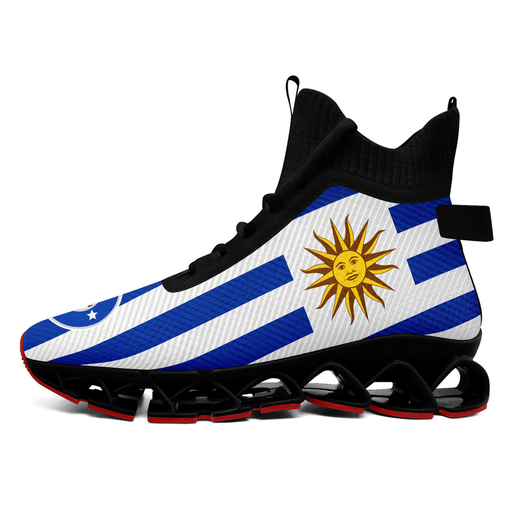 Custom Uruguay 2026 World Cup Sneakers DIY Country Flag Running Shoes Lightweight Sport Shoes Gift for Football Fans Personalized Team Name and Logo FN029XD-F009111-4