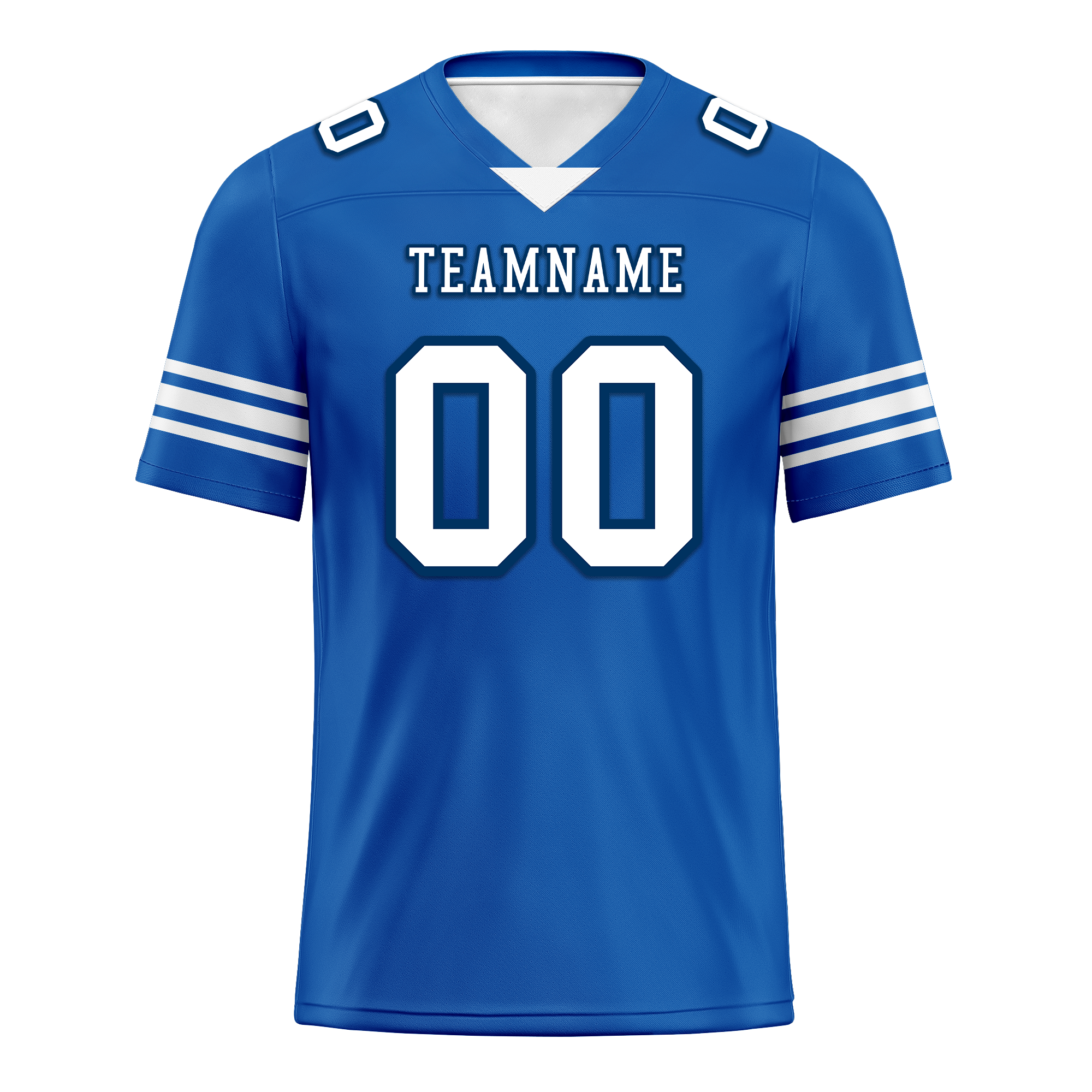 Custom Blue Classic Style Personalized Authentic Football Jersey FBJ02-bd0a700f