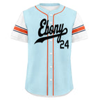 Custom Light Blue Classic Style White Authentic Baseball Jersey BSBJ01-D020287-1