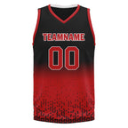 Custom Black Red Fade Fashion Sports Uniform Basketball Jersey BBJ01-D020102-4