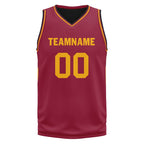 Custom Red Classic Style Sports Uniform Basketball Jersey BBJ01-D020105-2