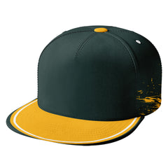 Custom Green Yellow Green Bay Hat Sport Design Cap Stitched Adjustable Personalized PR067B-D020261-13