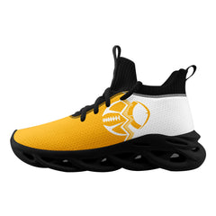 Custom Yellow White Pennsylvania Maxsoul Shoes Personalized Sneaker FN030A-D028017-31