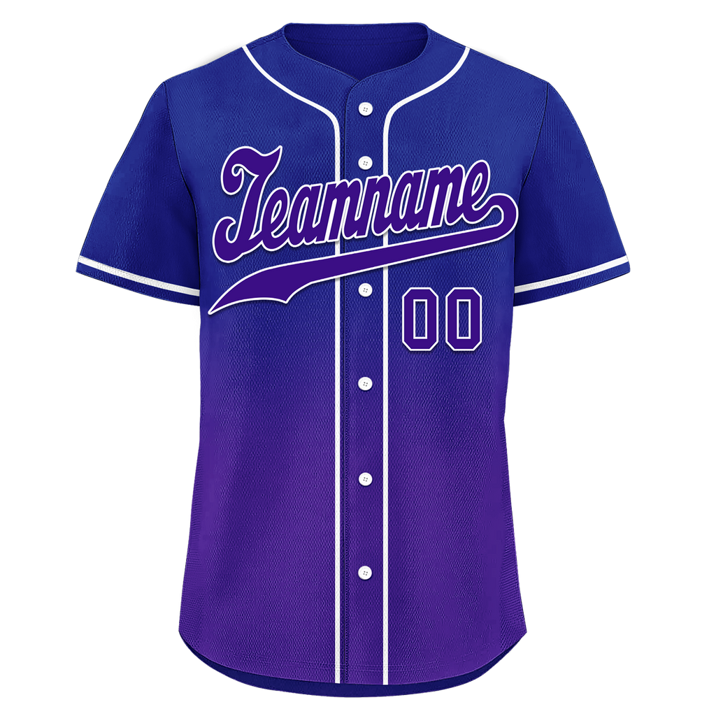 Custom Blue Purple Fade Fashion Personalized Authentic Baseball Jersey BSBJ01-D0a70ea