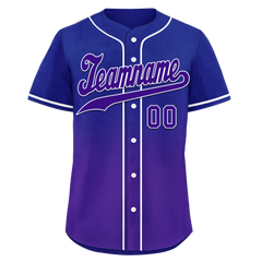 Custom Blue Purple Fade Fashion Personalized Authentic Baseball Jersey BSBJ01-D0a70ea