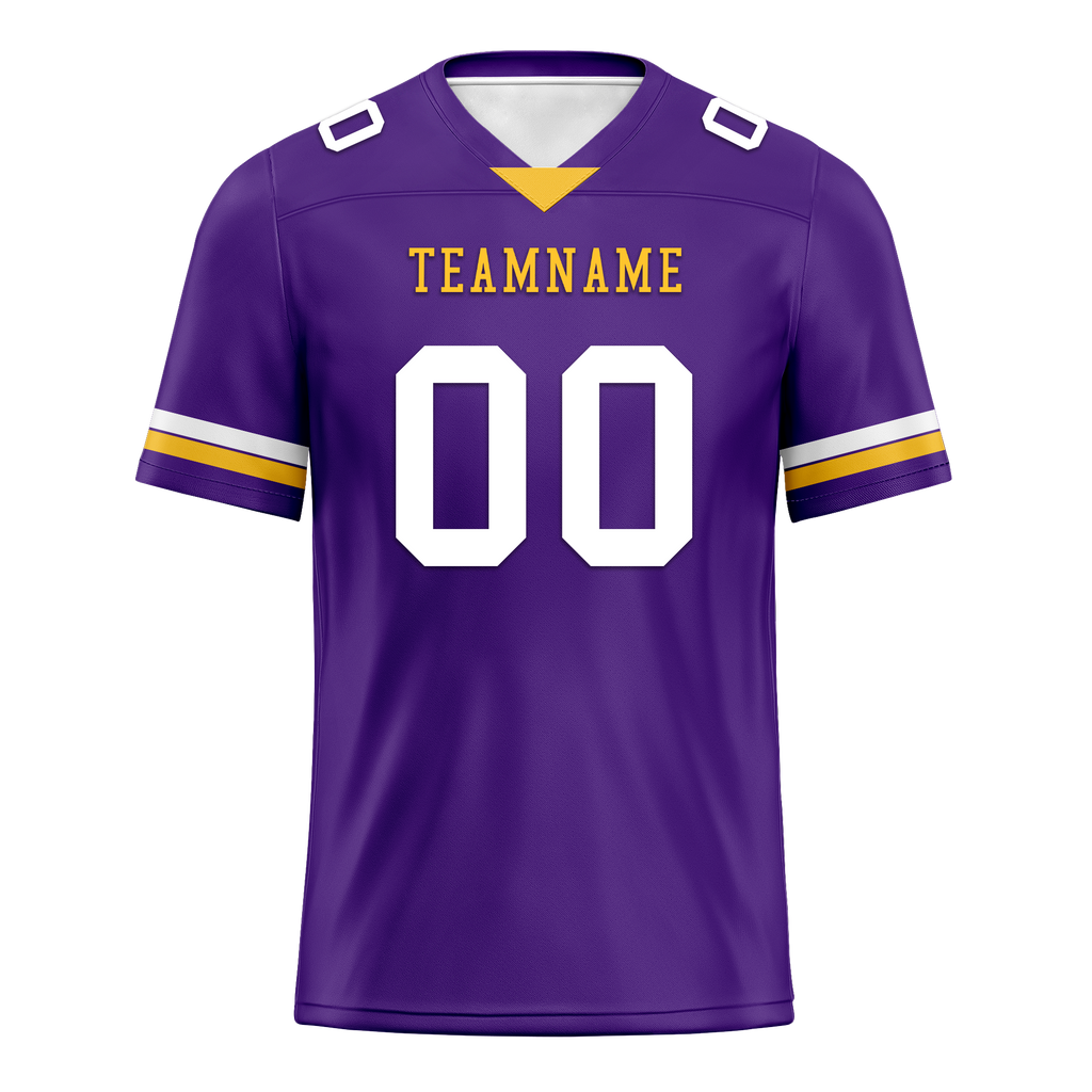 Custom Purple Classic Style Personalized Authentic Football Jersey FBJ02-bd0a7009