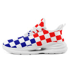 Custom Croatia 2026 World Cup Sneakers DIY Country Flag Running Shoes Lightweight Sport Shoes Gift for Football Fans Personalized Team Name and Logo FN079-F009105-2