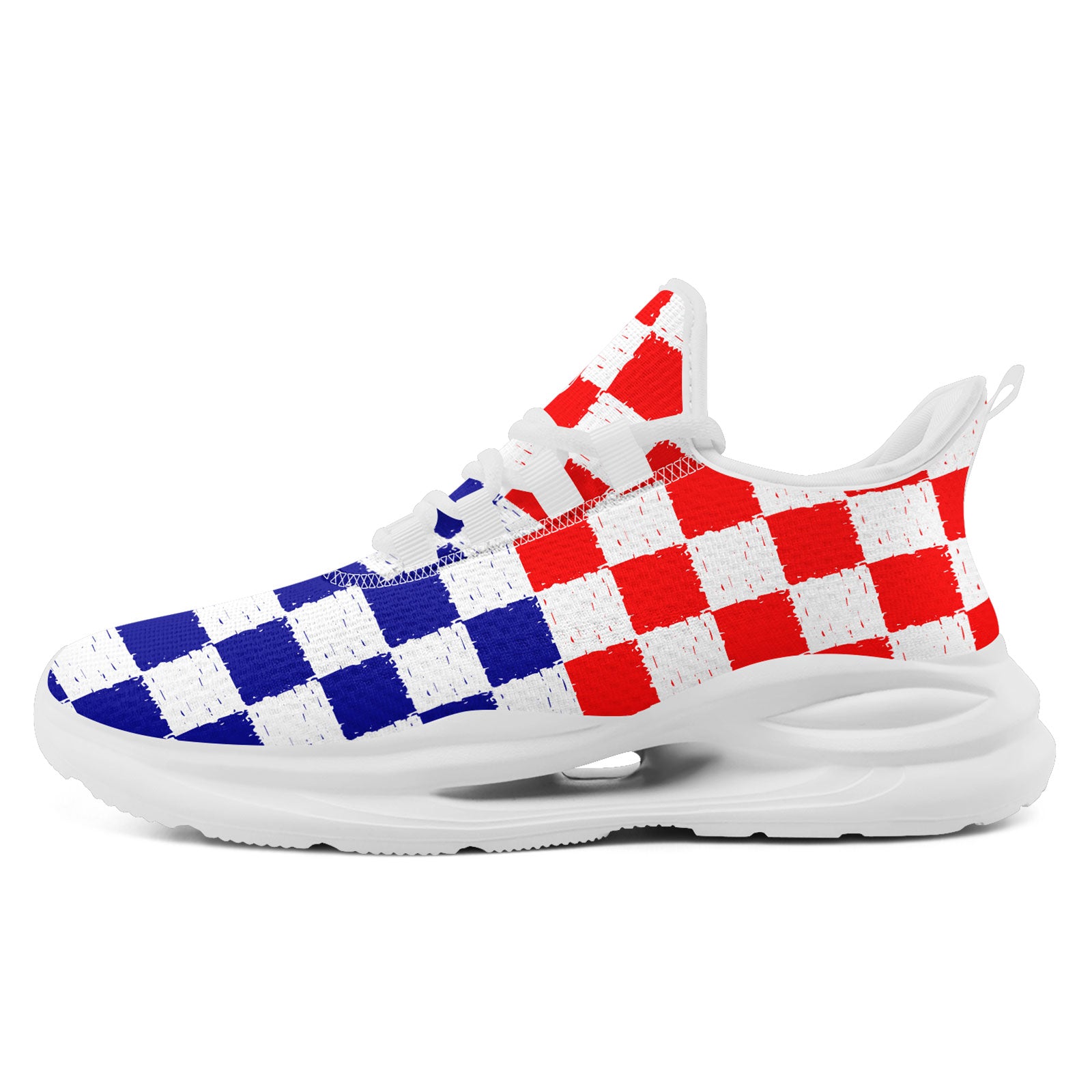 Custom Croatia 2026 World Cup Sneakers DIY Country Flag Running Shoes Lightweight Sport Shoes Gift for Football Fans Personalized Team Name and Logo FN079-F009105-2