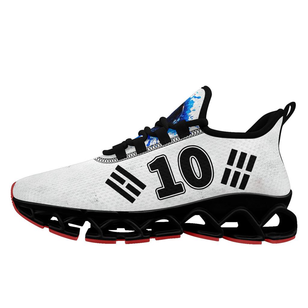 Custom South Korea 2026 World Cup Sneakers DIY Country Flag Running Shoes Lightweight Sport Shoes Gift for Football Fans Personalized Team Name and Logo FN003XD-F009063-1