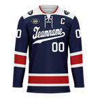 Custom Blue Red Personalized Hockey Jersey HCKJ01-D0a70f0