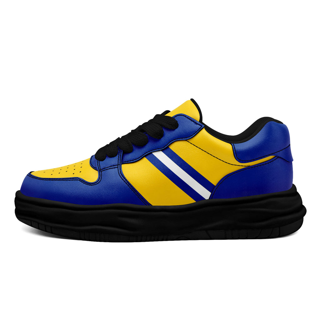 Custom Blue Yellow Los Angeles Shoes Personalized Sneaker FN032-D020389-15