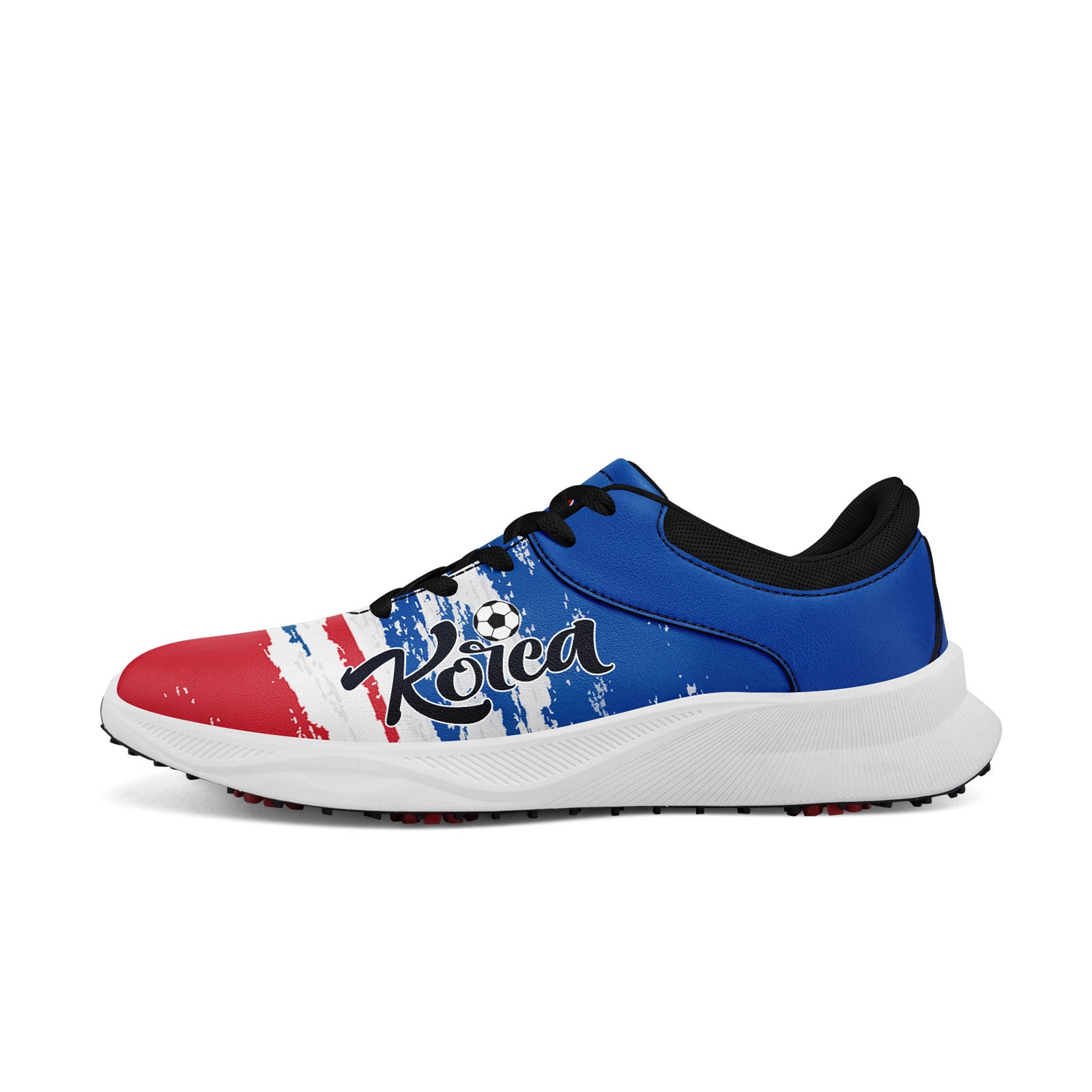 Custom South Korea 2026 World Cup Sneakers DIY Country Flag Running Shoes Lightweight Sport Shoes Gift for Football Fans Personalized Team Name and Logo FN062-F009110-2