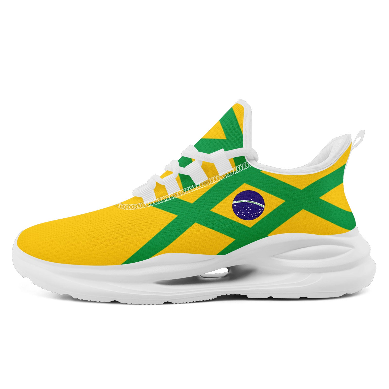 Custom 2026 World Cup Brazil Sneakers DIY Country Flag Running Shoes Lightweight Sport Shoes Gift for Football Fans Personalized Team Name and Logo FN079-F027049-4
